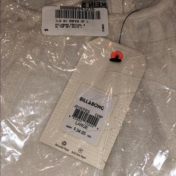 🆕 Billabong Festival Sol Crop Top - Picture 4 of 5